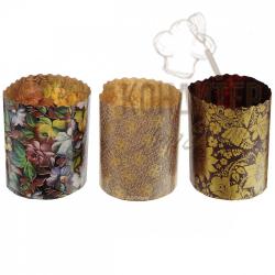 формы бумажные для кулича 9*9 см 200 грамм 10 штук цвета различные