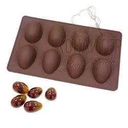 форма силиконовая "яйца" 8 ячеек