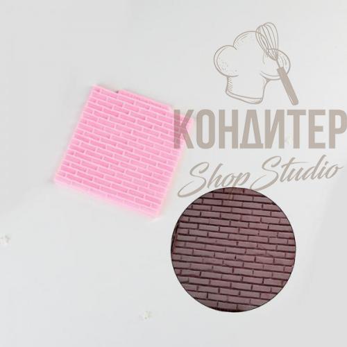 Молд силиконовый Кирпичная стена 10*10см