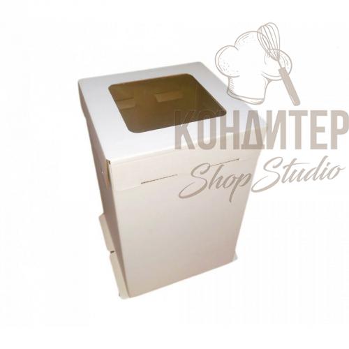 коробка для торта 50*50*65 с окном
