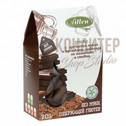 Печенье Vitlen с гречневой мукой и кусочками шоколада на мальтите и стевии