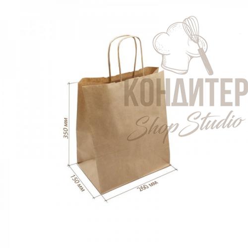 Крафт Пакет с ручкой 260*350