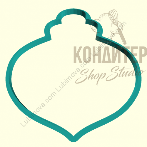 Вырубка Новогодняя Елочная игрушка 7см