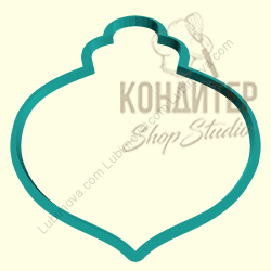 Вырубка Новогодняя Елочная игрушка 7см