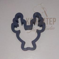 Вырубка Новогодняя Олененок 7см