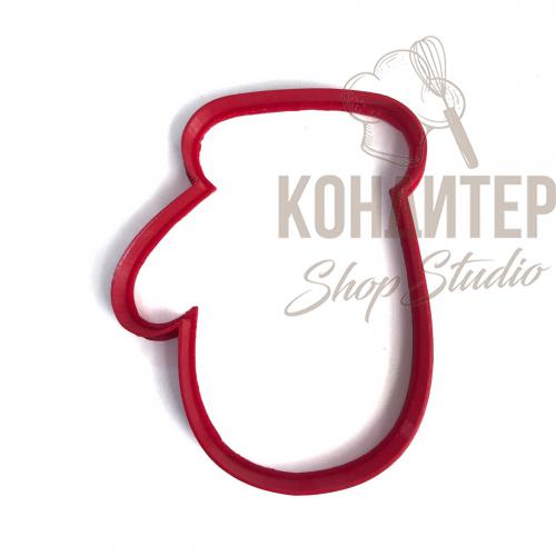 Вырубка Новогодняя Варежка 11см