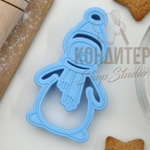 Форма для печенья Снеговик Леденцовая фабрика 10см