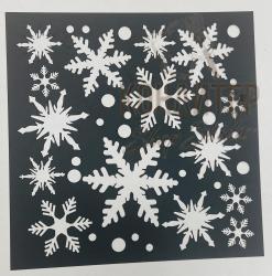 Трафарет Снежинки 15*15см