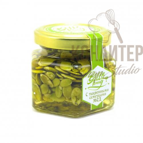 Мёд с тыквенными семечками Bello Honey 155гр стекл банка