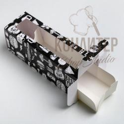 Коробка для макарун For strong man 5,5*18*5,5см
