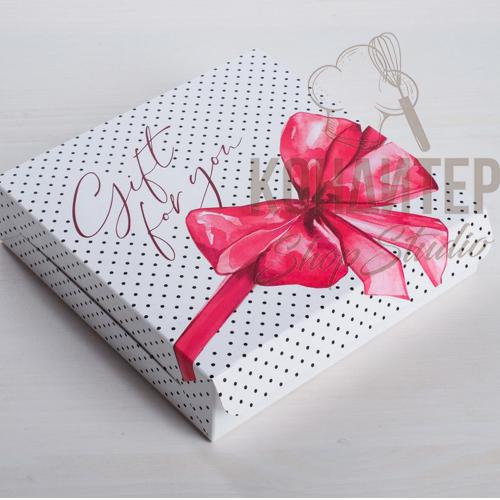 Коробка складная Gift for you 14*14*3,5см