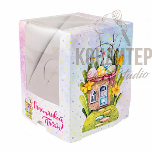 Коробка для мини Кулича 9,5*9,5*12см