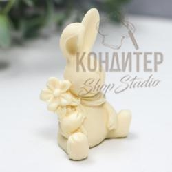 Молд силиконовый Заяц с букетом 3,8*2,7*5,4см