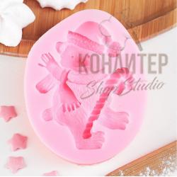 Молд силиконовый Мишки 3шт