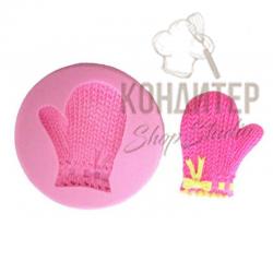 Молд силиконовый Варежка 8см