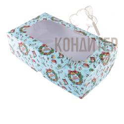 Упаковка для зефира новогодняя 250*150*70