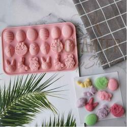 Форма для льда и шоколада Пасхальный набор 18яч