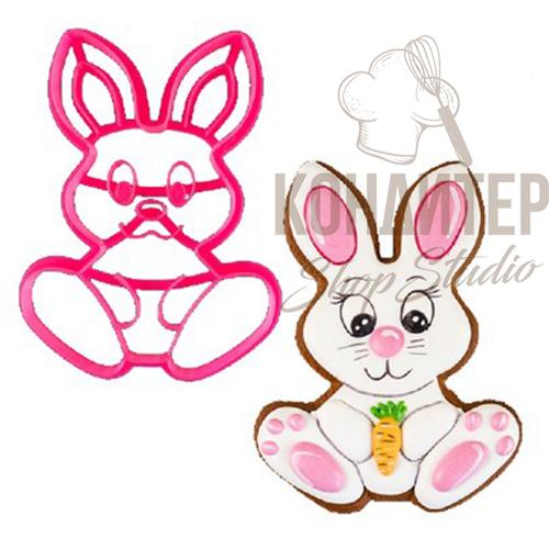 Вырубка Заяц с оттиском 11см