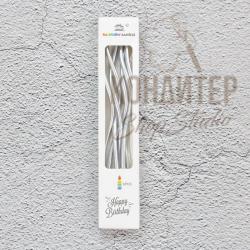 Свечи в торт Волна 15см 6шт