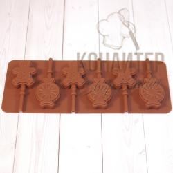 Форма для леденцов Леденец и пряня 24*10 6ячеек