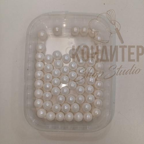 Декор сахарный белый 10мм 50гр