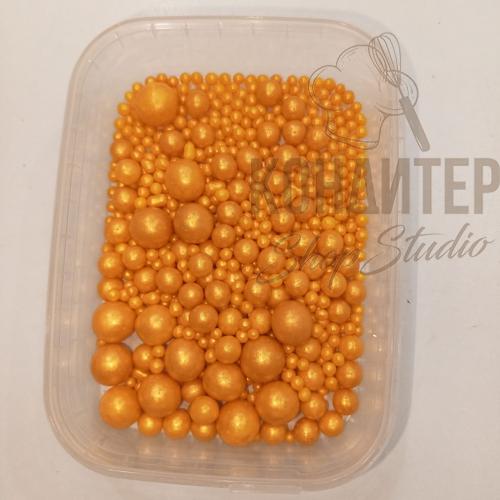 Декор воздушный рис золото 50гр