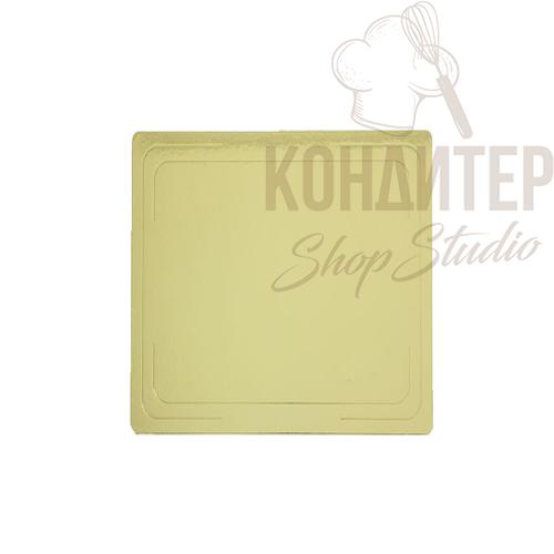 Подложка квадратная золото/белая 30*30*3,2