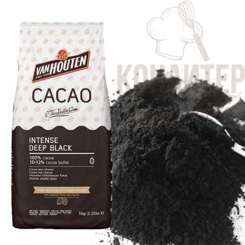 Какао порошок Van Houten 10-12% черный алкализованный 100гр