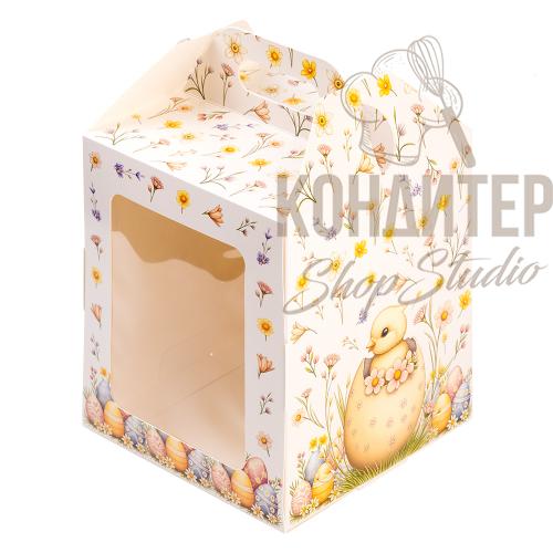 Коробка для кулича ципленок 15*15*18