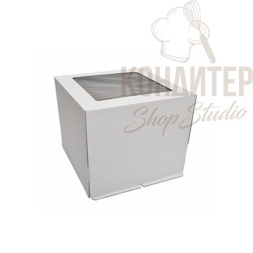 коробка для торта 30*30*19 с окном