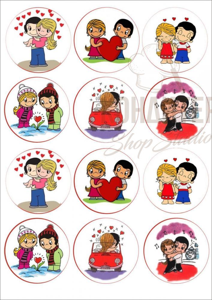Love is картинки на капкейки