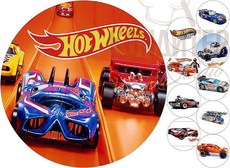Hot wheels картинка на торт