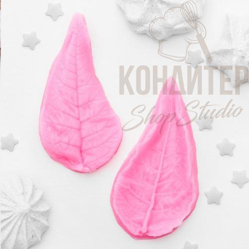 Молд силиконовый Лист длинный 8*4*2см