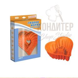 Форма силиконовая сердце малое 15,5х14,7