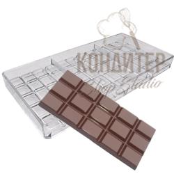 ПОЛИКАРБОНАТНАЯ ФОРМА ДЛЯ ШОКОЛАДА "плитка"