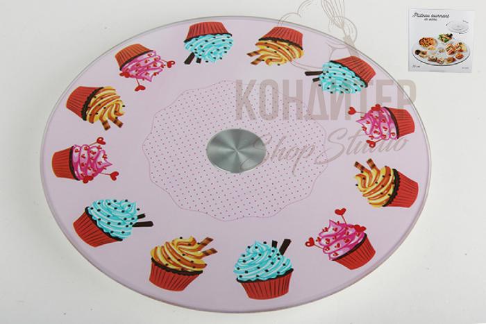 Поворотный столик стеклянный 