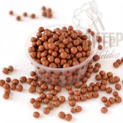 ШОКОЛАДНЫЕ ХРУСТЯЩИЕ ШАРИКИ CALLEBAUT CRISPEARLS MILK - МОЛОЧНЫЙ ШОКОЛАД 50гр
