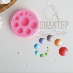 Молд силиконовый Полусферы 6*6см