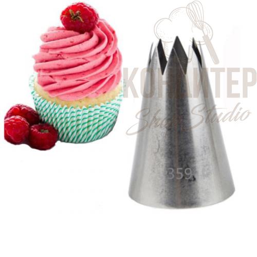 Кондитерская насадка 359М Tulip открытая звезда