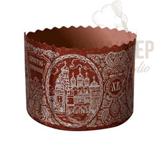 Формы бумажные для кулича 11*8,5 см (350-370 грамм) 10 штук цвета в ассортименте