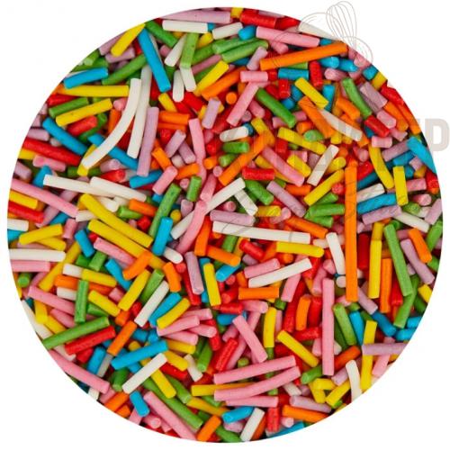 Декор кондитерский вермишель микс цветной 100 грамм