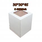 КОРОБКА ДЛЯ ТОРТА С ОКНОМ 30*30*45