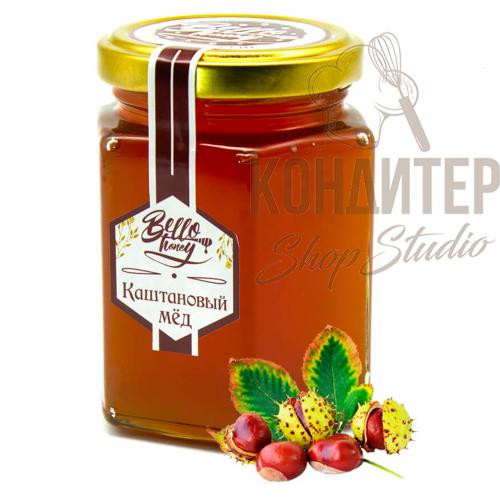 Мёд каштановый Bello honey 300гр стекл банка