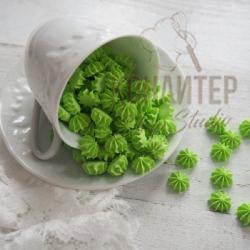 сахарные фигурки мини-безе салатовые