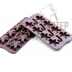 Форма для шоколада "Человек с тростью"