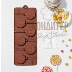 Форма для леденцов "Морозко" 5 ячеек